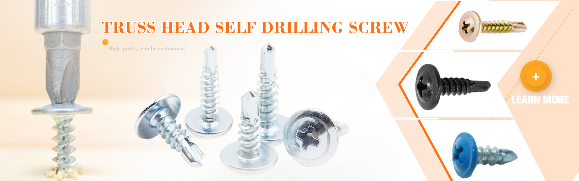 Truss head self drilling tapping screw 